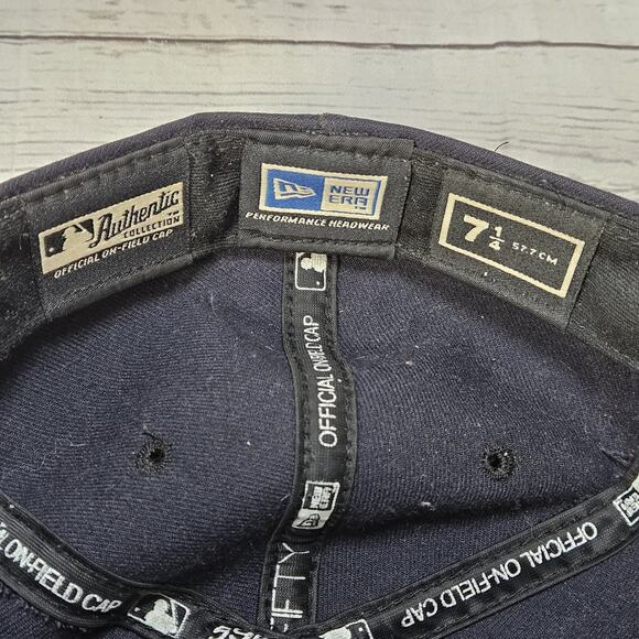 Vintage Washington Nationals Hat New Era 7 1/4 59FIFTY Made In USA - Picture 6 of 7